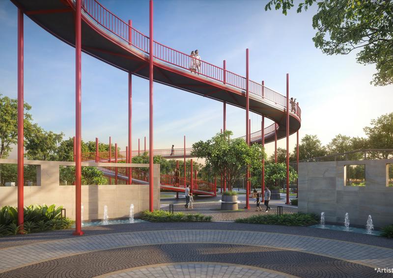 Krisala Hiranandani Pune Pedestrian Bridge and Nature